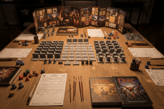 Dragonlock Ultimate Dungeon Starter Set | Modular 3D Printed Terrain for D&D & Pathfinder | 4 - Room Layout w/ Bonus Minis & Mimic - Northern Foundry