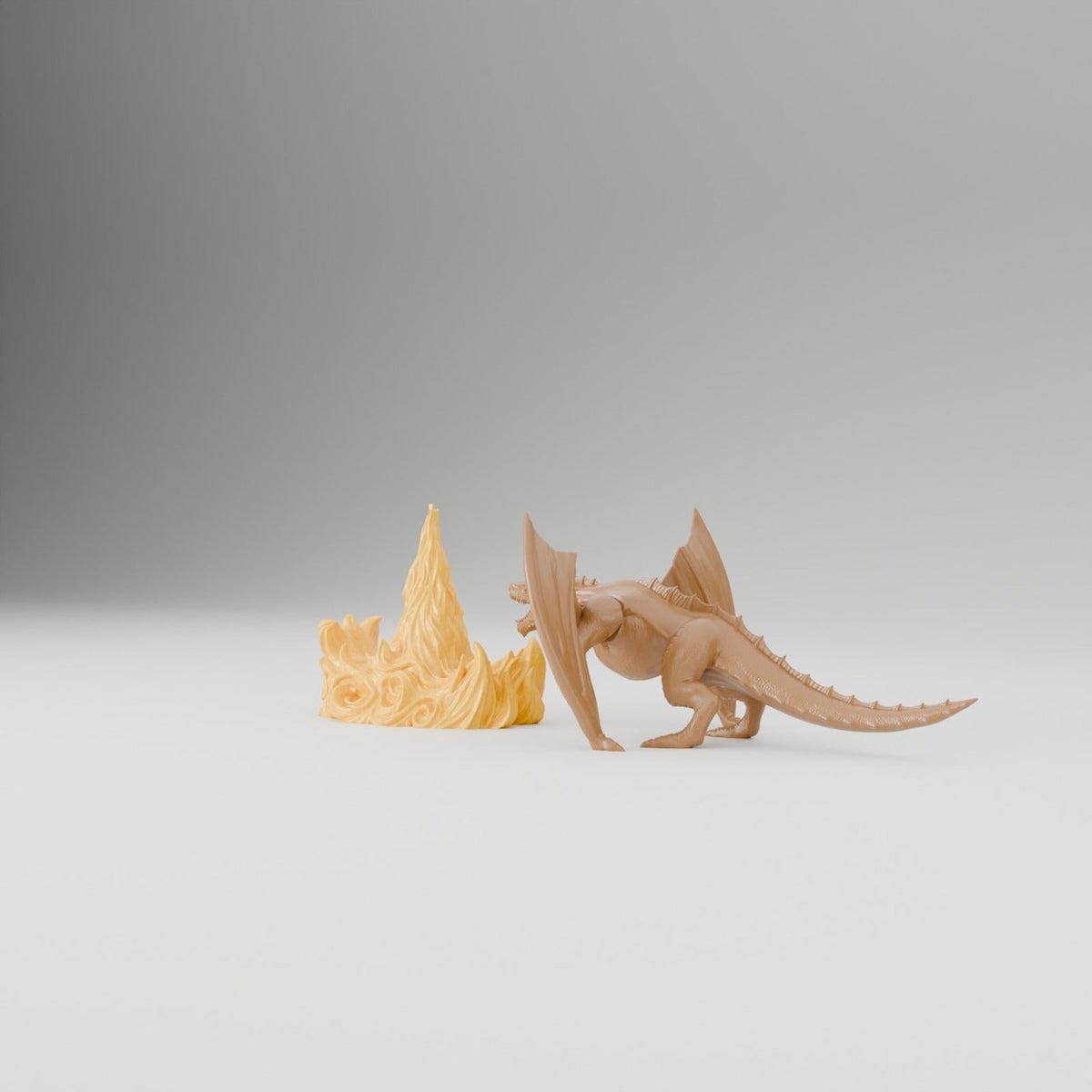 Dragon's Breath Bookend – Fire-Breathing Dragon and Flame Book Ends - Northern Foundry