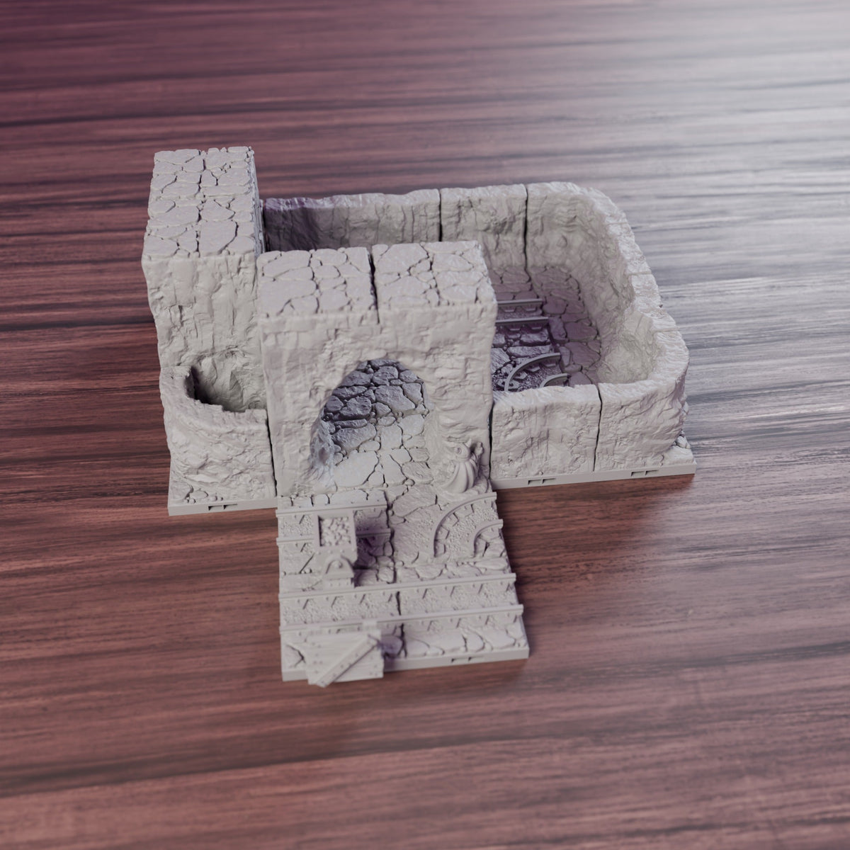 Dwarven Mine Entrance with Mine Carts – Dragonlock 28mm Lost Caverns - Northern Foundry