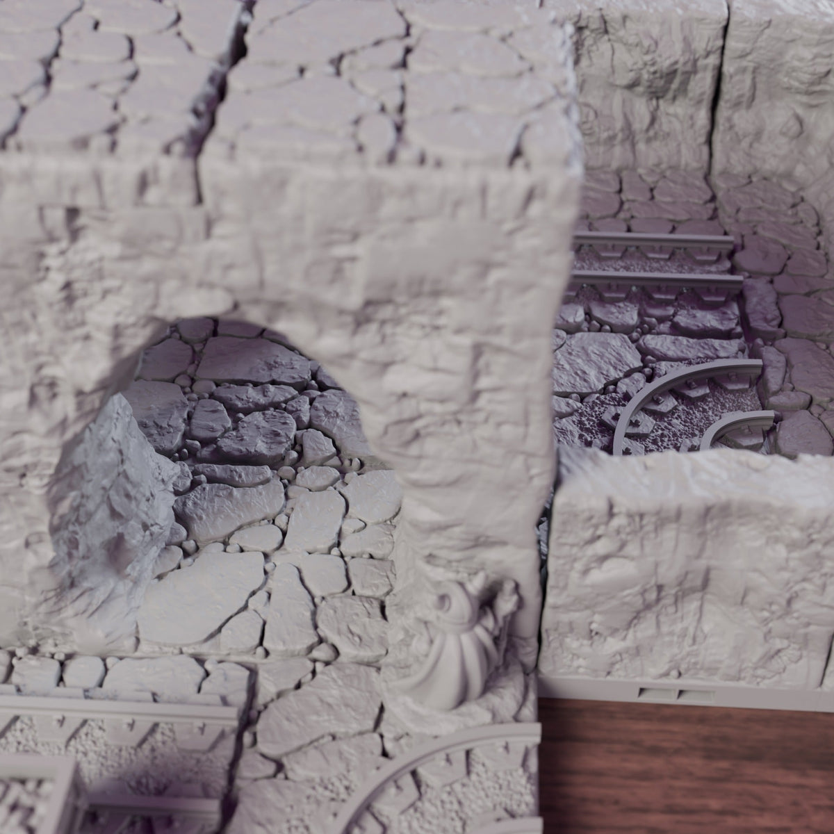 Dwarven Mine Entrance with Mine Carts – Dragonlock 28mm Lost Caverns - Northern Foundry