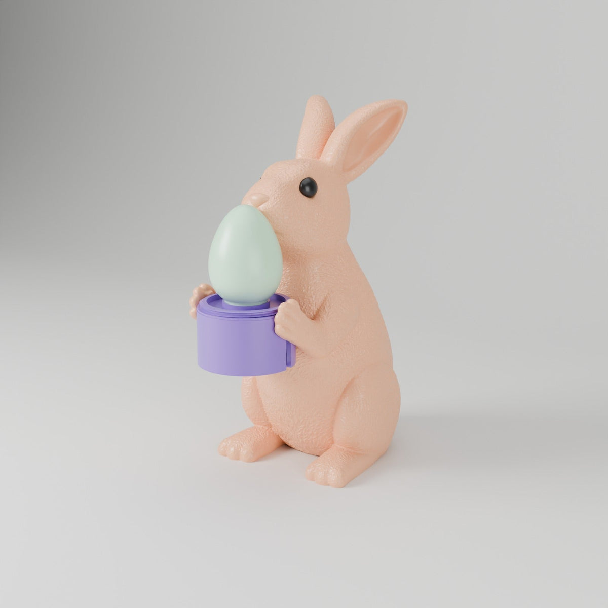 Easter Bunny Tealight Holder – Bunny with Glowing Egg LED Candle Decor - Northern Foundry
