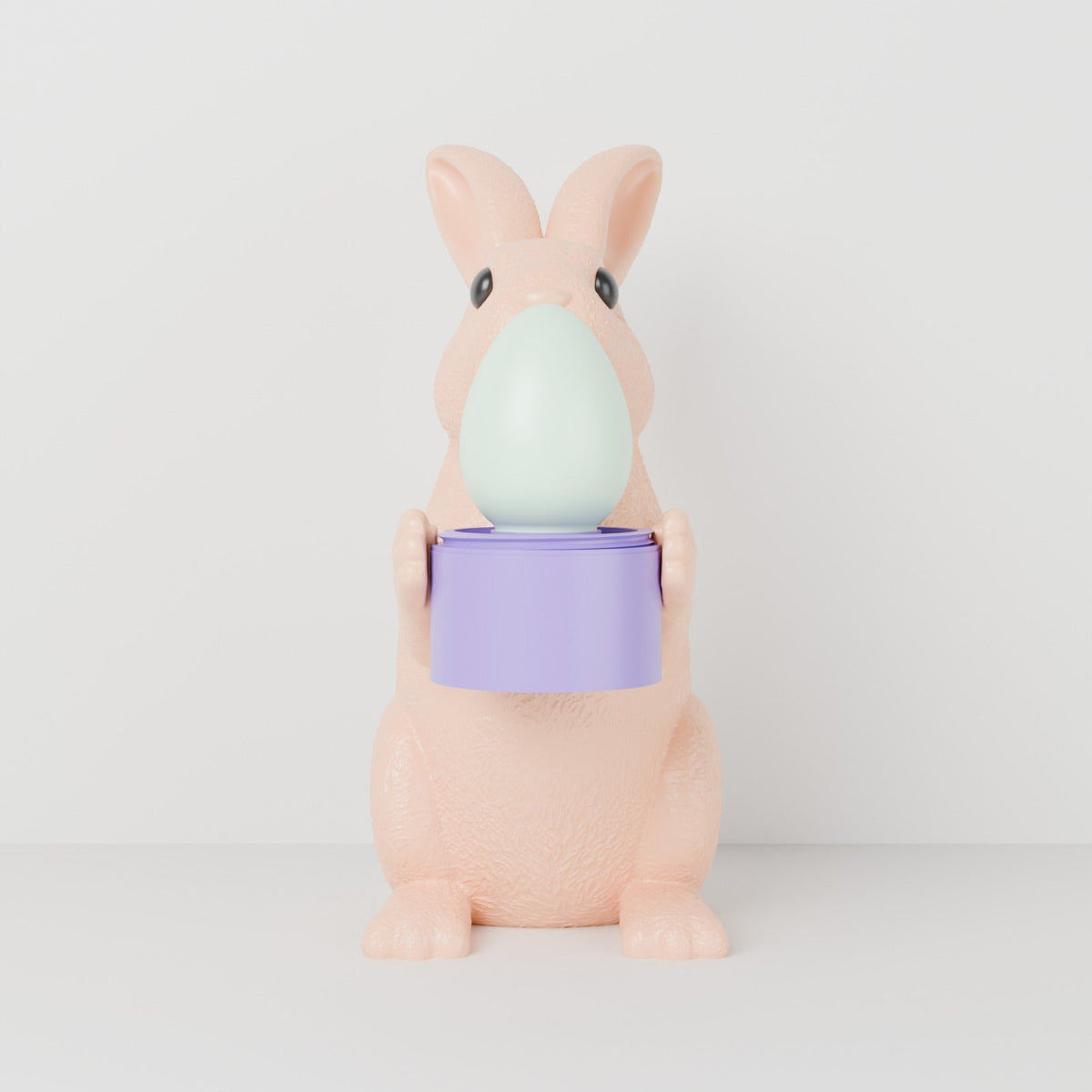 Easter Bunny Tealight Holder – Bunny with Glowing Egg LED Candle Decor - Northern Foundry