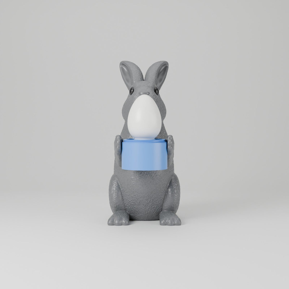 Easter Bunny Tealight Holder – Bunny with Glowing Egg LED Candle Decor - Northern Foundry