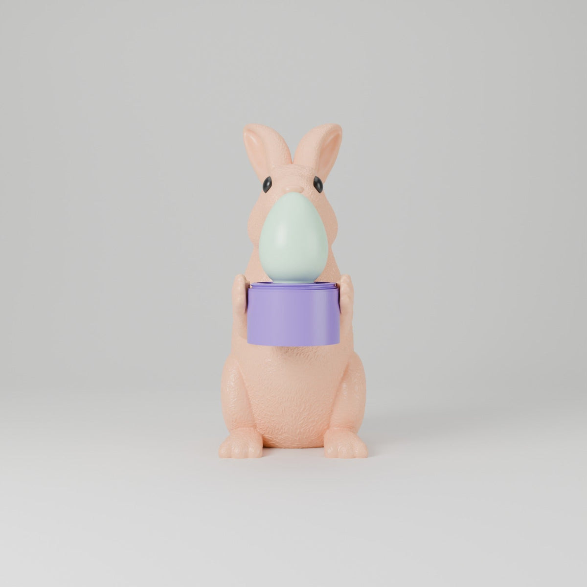 Easter Bunny Tealight Holder – Bunny with Glowing Egg LED Candle Decor - Northern Foundry