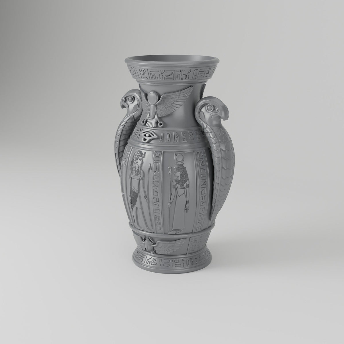 Egyptian Relief Amphora Vase – Modern Sculptural Vase - Northern Foundry