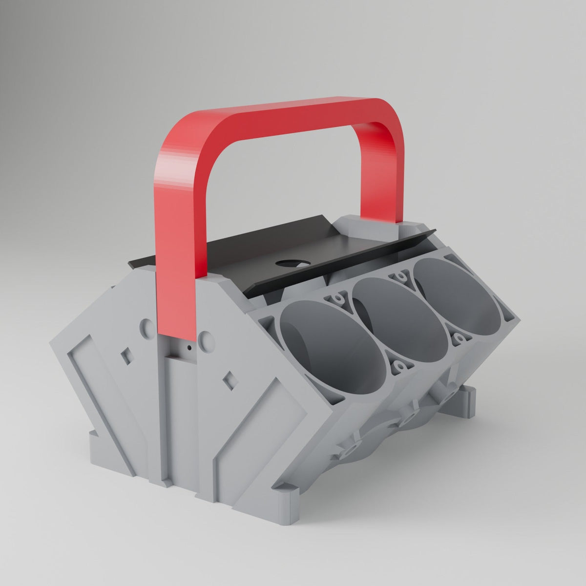 Engine Block Can Holder – V4, V6 or V8 Beer Can Caddy with Handle, Gift for Car Lovers - Northern Foundry