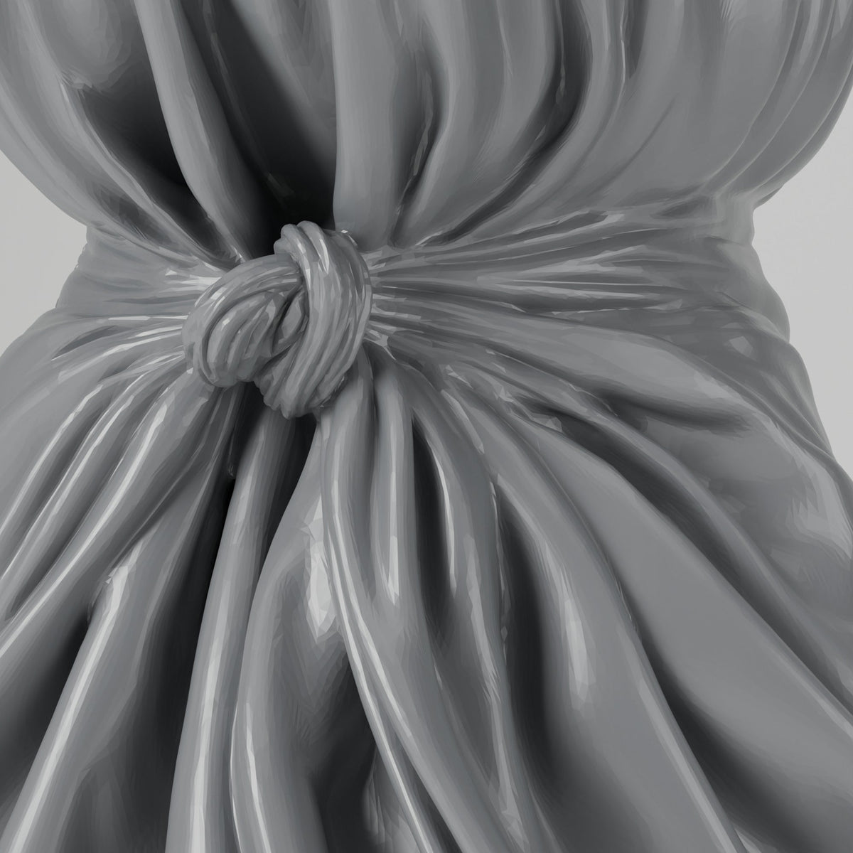 Fabric Pouch Vase – Gathered Knot Bag Flower Vase - Northern Foundry