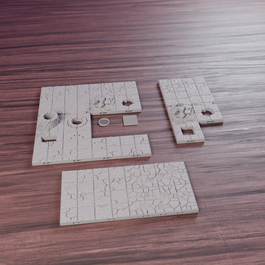 Floor Variety Pack, assembled set on a wooden table