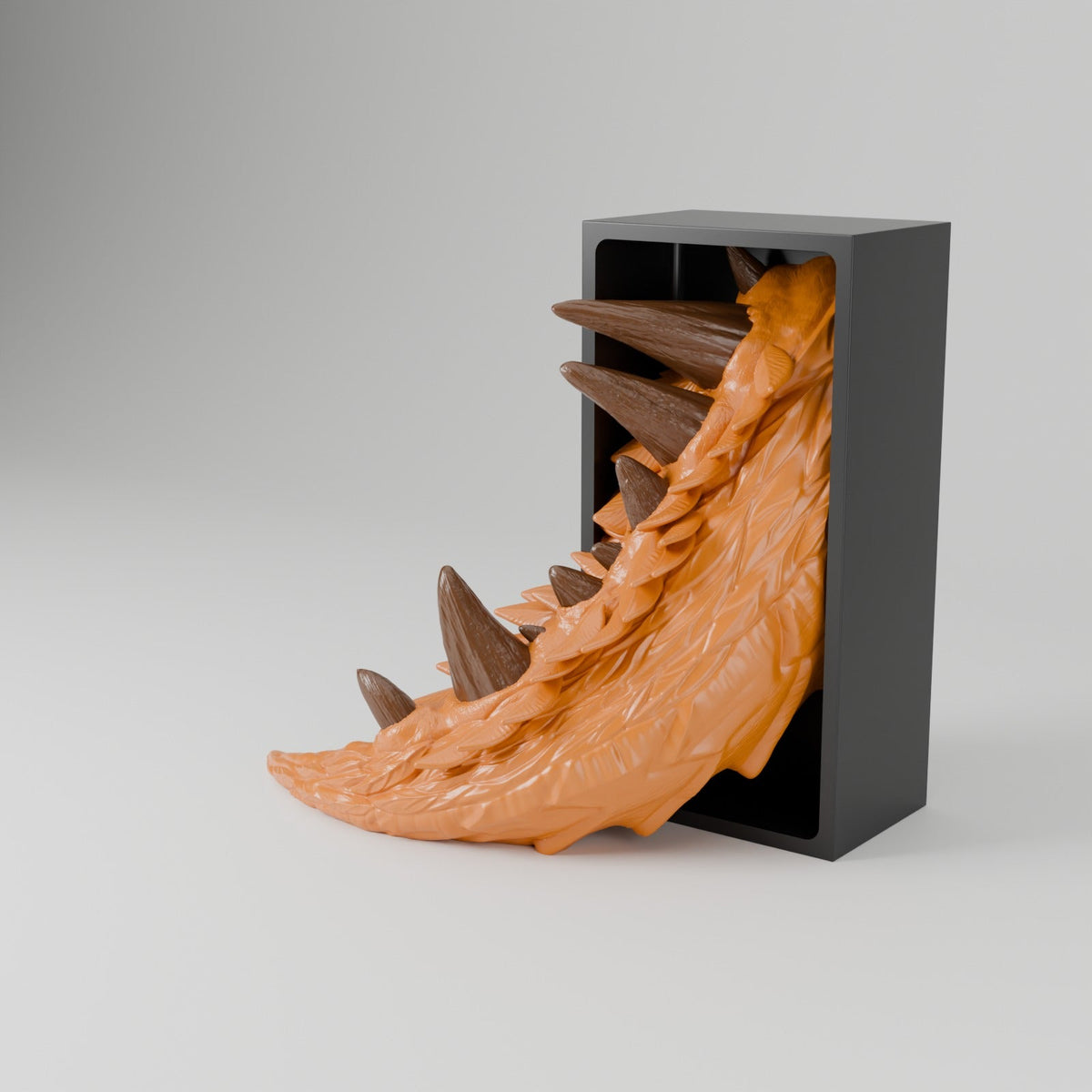 Forest Dragon Book Nook – Woodland Dragon Head or Tail Bursting from Your Bookshelf - Northern Foundry
