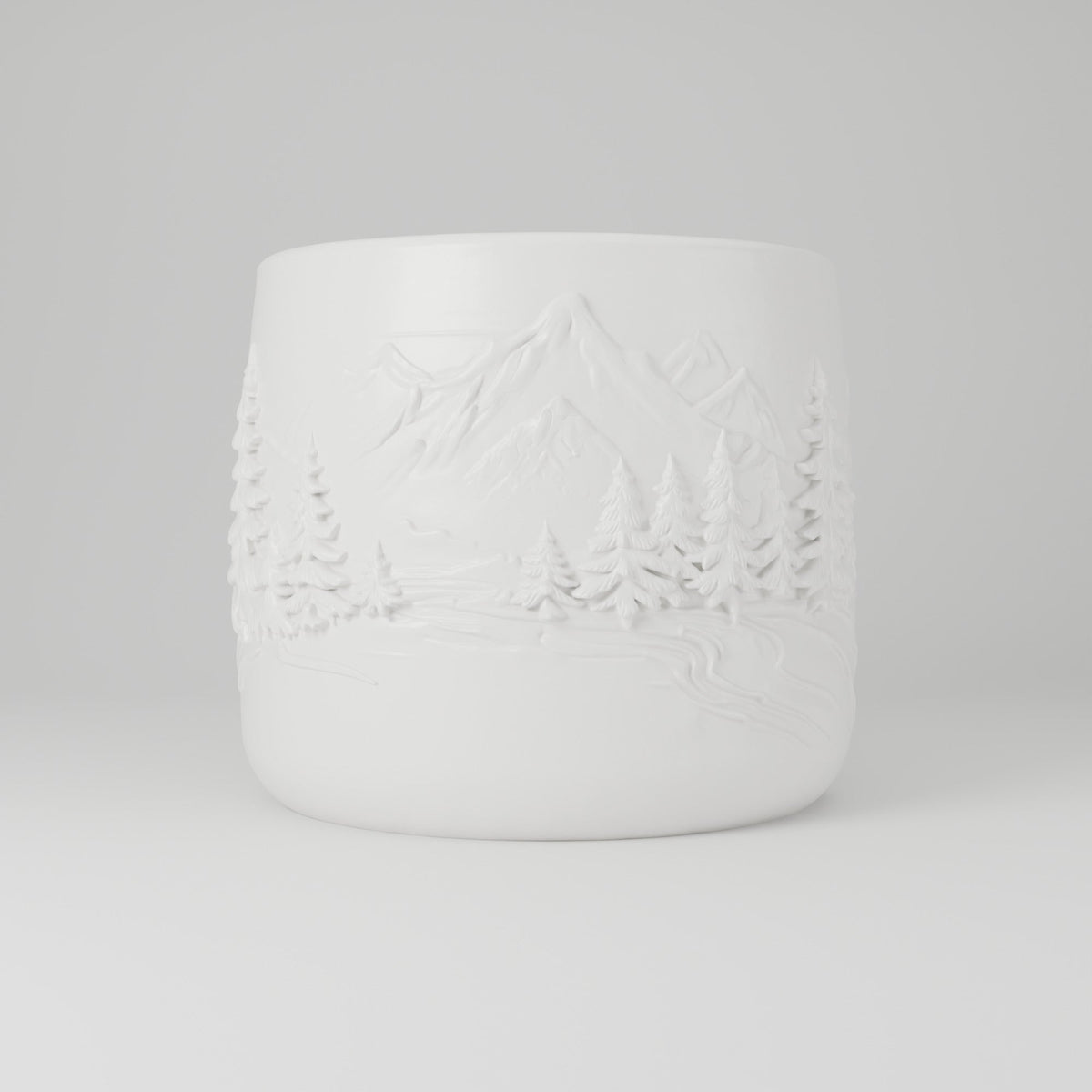 Forest Mountain Pot – Pine Forest Relief Planter - Northern Foundry