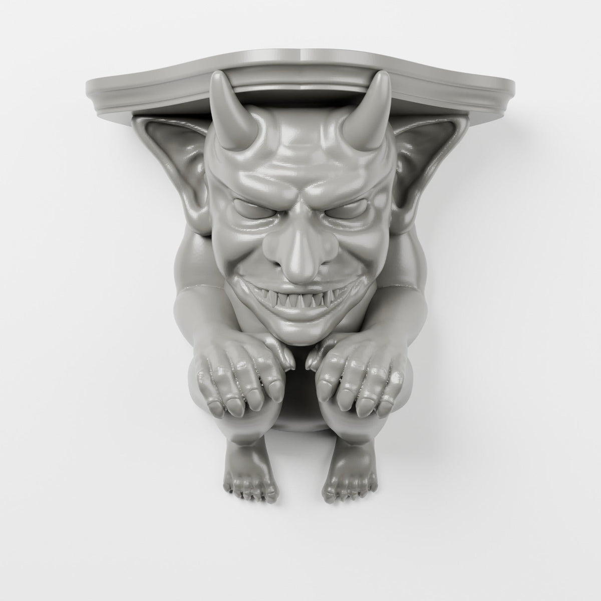 Gargoyle Wall Shelf – Gothic Corbel Floating Shelf - Northern Foundry