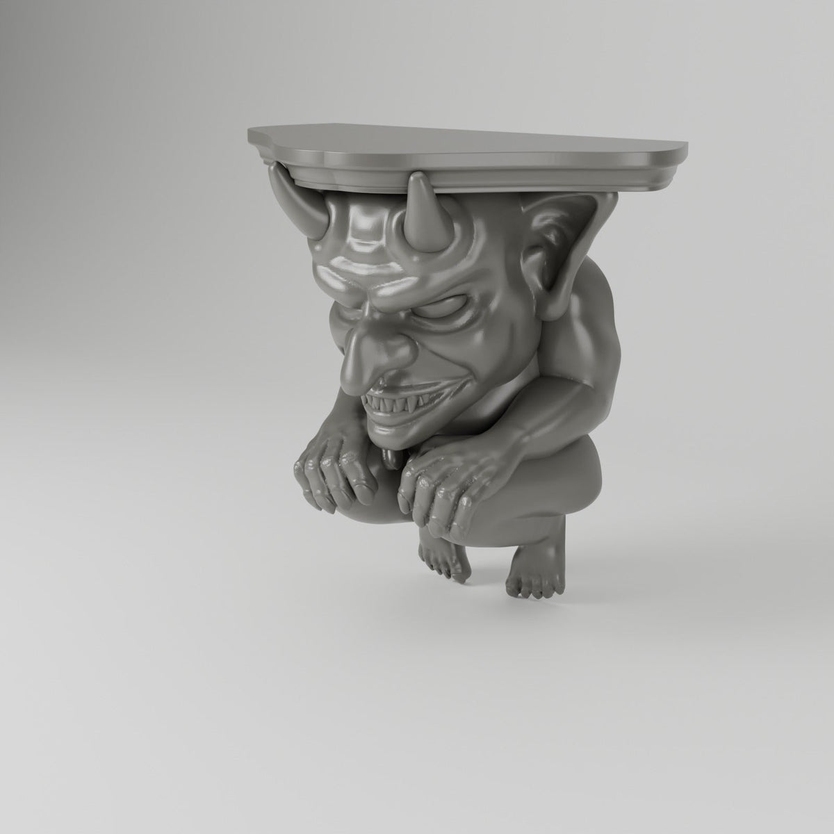 Gargoyle Wall Shelf – Gothic Corbel Floating Shelf - Northern Foundry