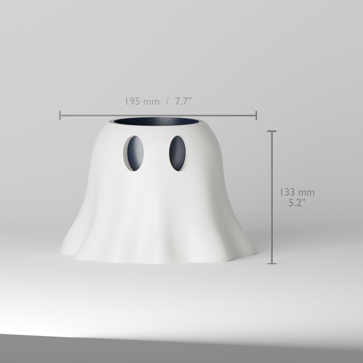 Ghost Planter Pot – Cute Draped Ghost Halloween Planter & Vase - Northern Foundry