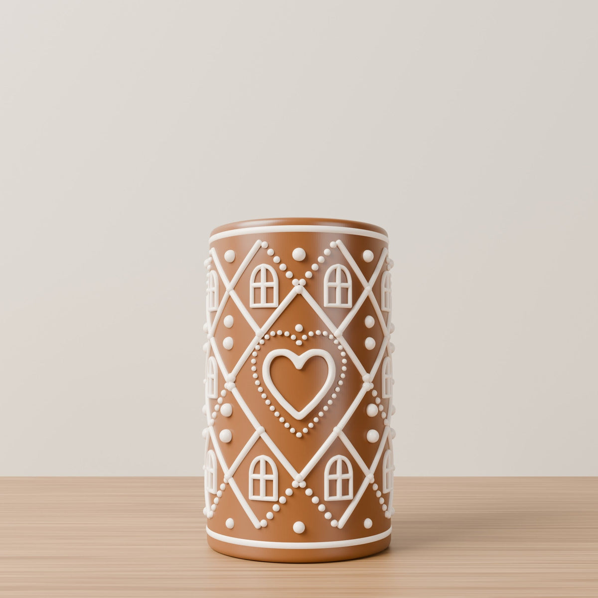 Gingerbread House Vase – Iced Cookie Christmas Flower Vase - Northern Foundry