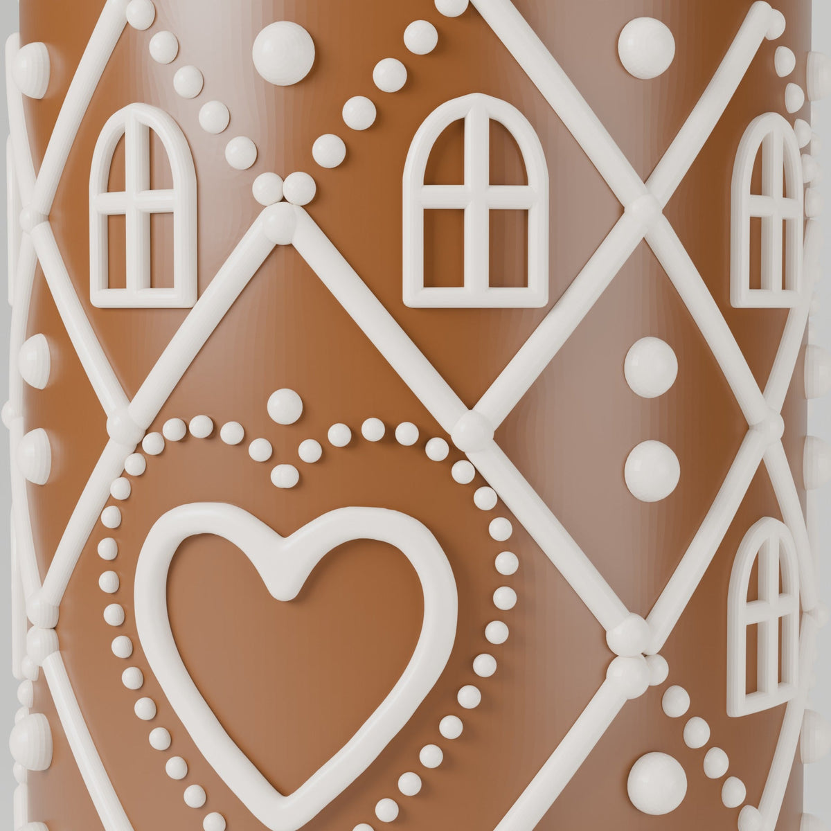 Gingerbread House Vase – Iced Cookie Christmas Flower Vase - Northern Foundry