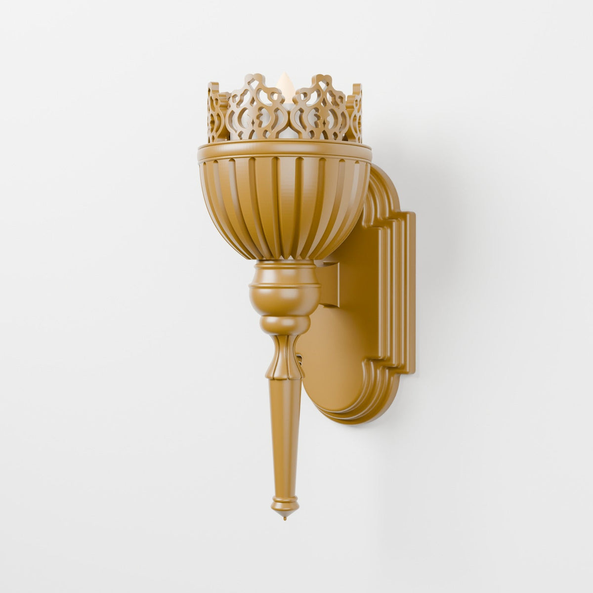 Gothic Crown Candle Holder – Tabletop or Wall Sconce for LED Tealights - Northern Foundry