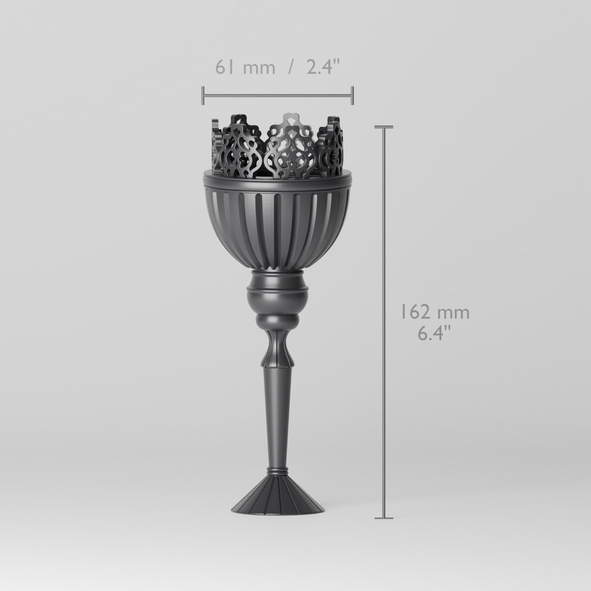 Gothic Crown Candle Holder – Tabletop or Wall Sconce for LED Tealights - Northern Foundry