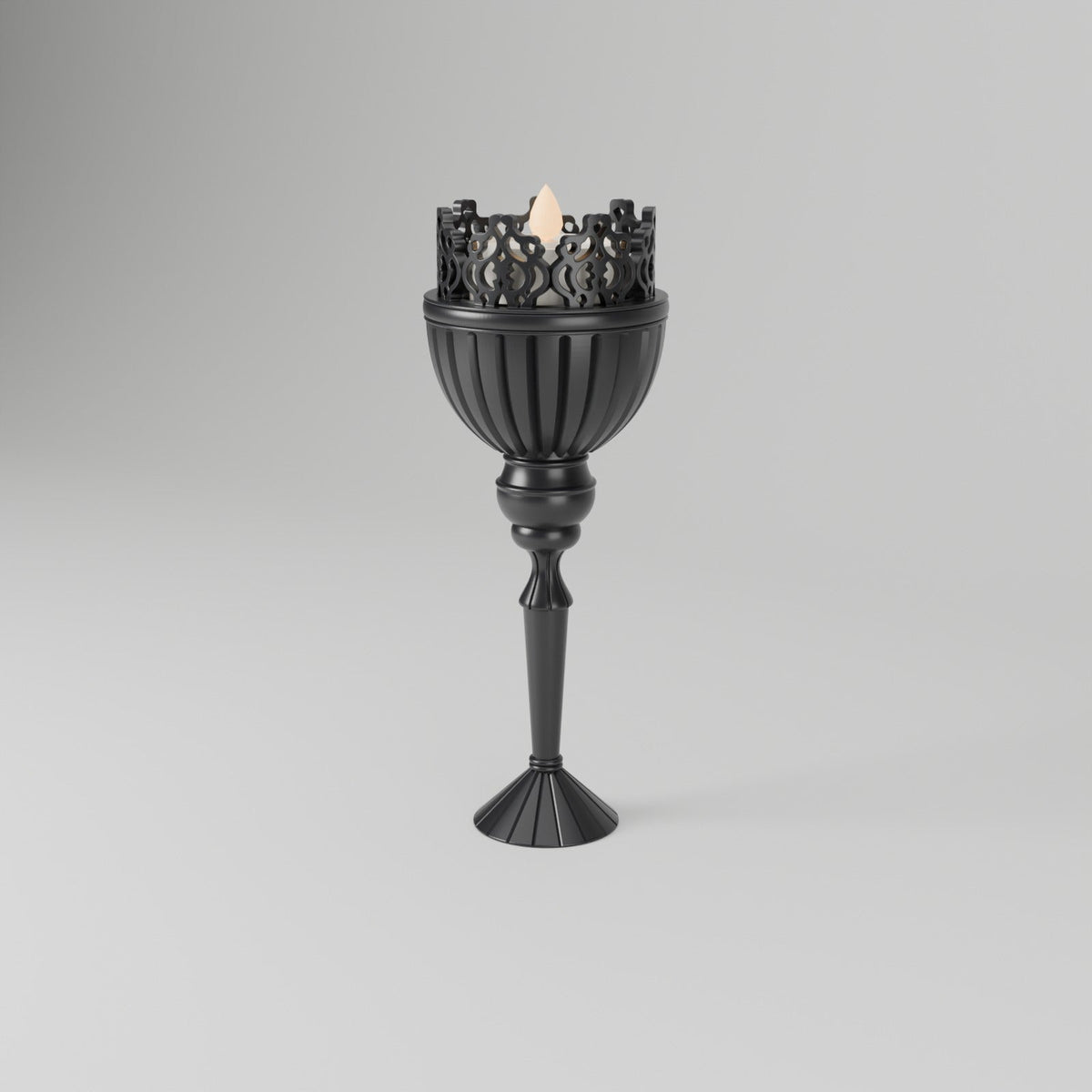 Gothic Crown Candle Holder – Tabletop or Wall Sconce for LED Tealights - Northern Foundry
