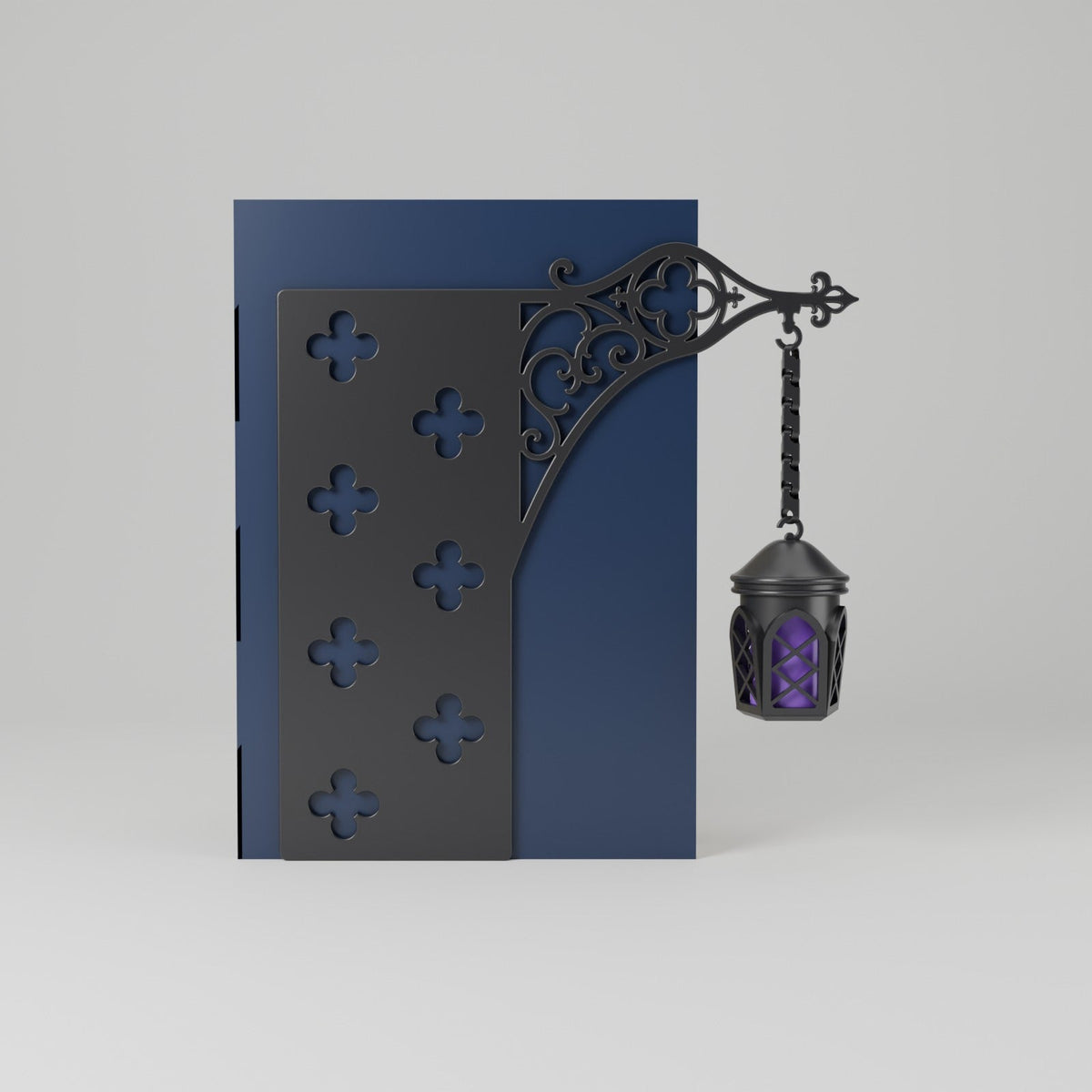 Gothic Lantern Book Nook – Hanging Lantern Bookshelf Insert - Northern Foundry