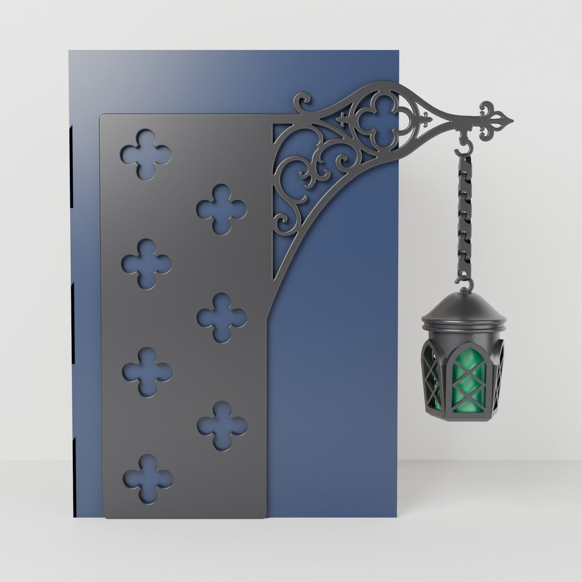Gothic Lantern Book Nook – Hanging Lantern Bookshelf Insert - Northern Foundry