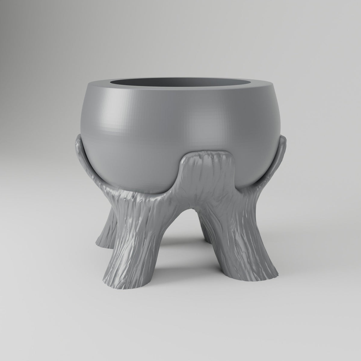 Grove Planter – Round Pot on Tree Trunk Legs - Northern Foundry