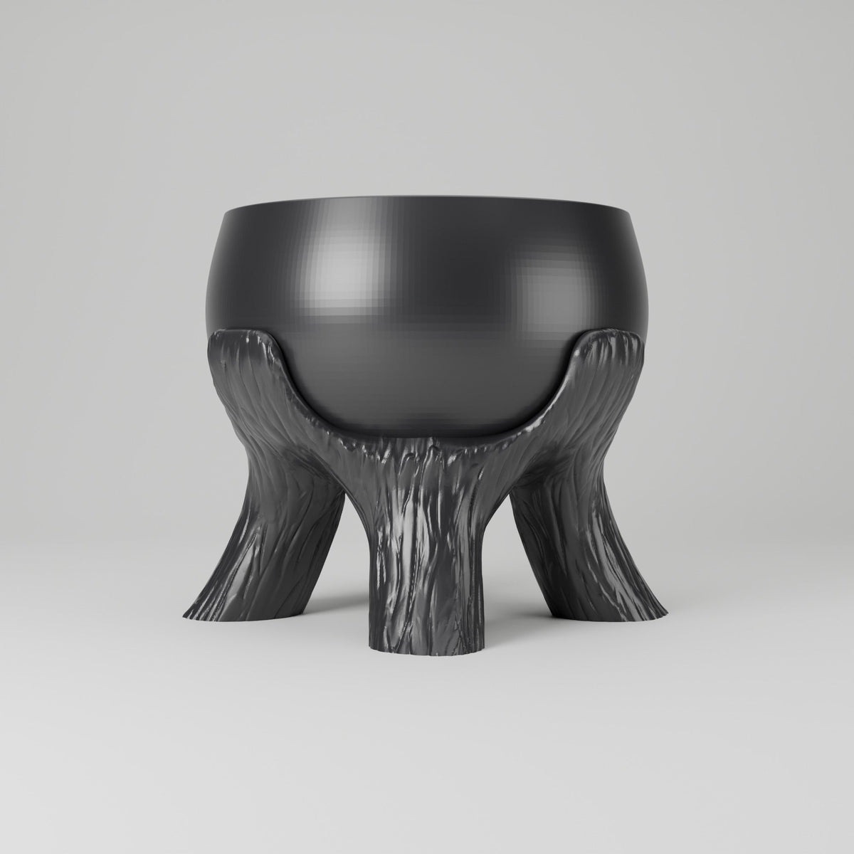 Grove Planter – Round Pot on Tree Trunk Legs - Northern Foundry