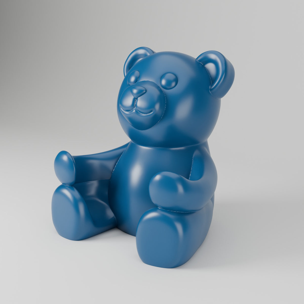 Gummy bear controller holder headset stand pacific blue angled view