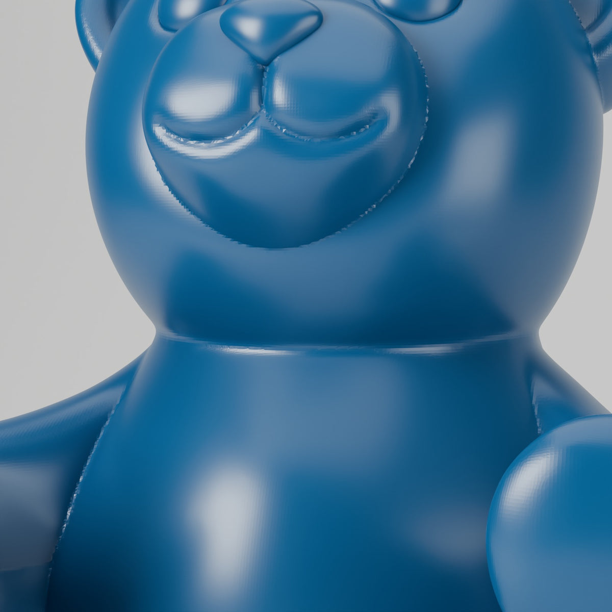 Gummy bear controller holder headset stand pacific blue detail close up