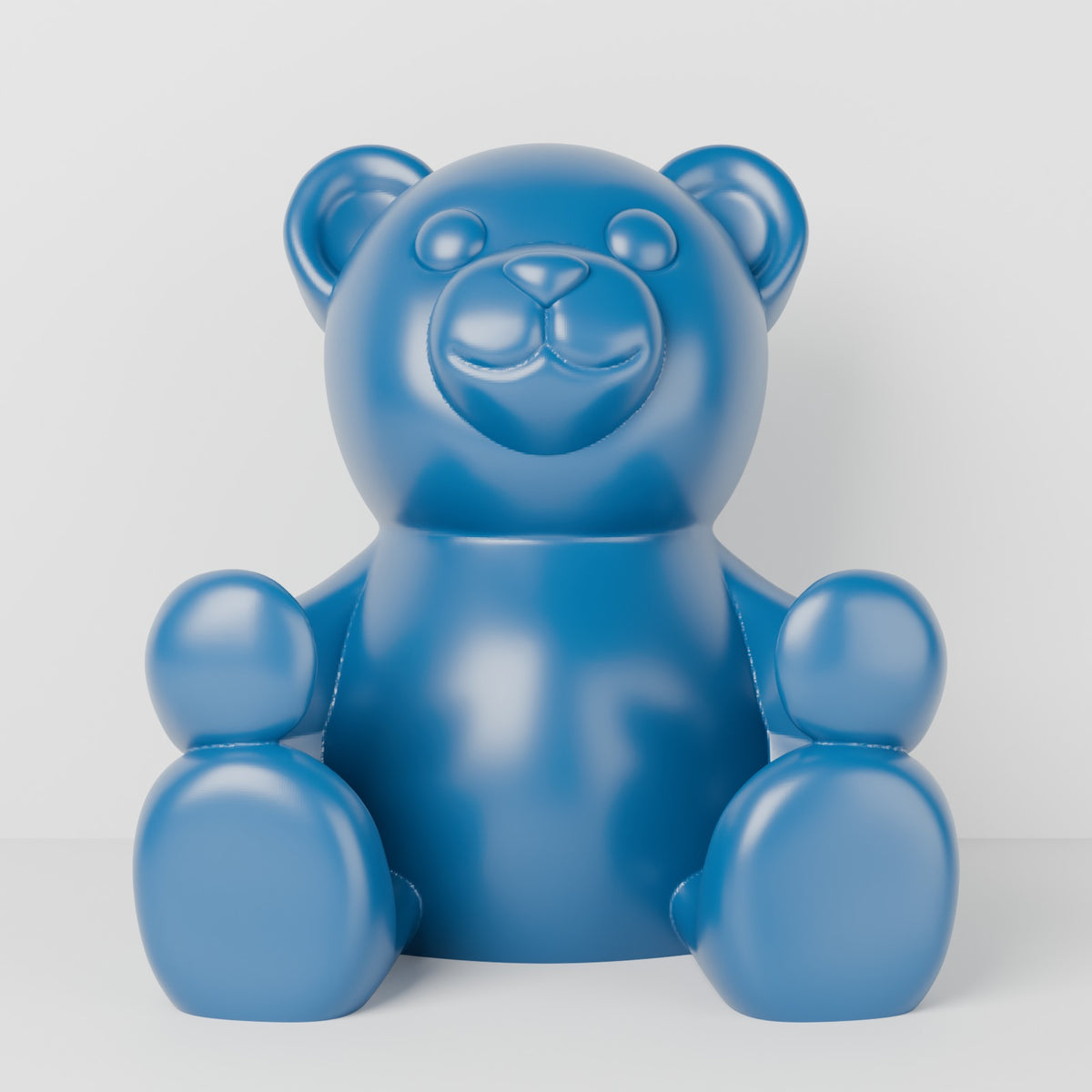 Gummy bear controller holder headset stand pacific blue on white shelf front