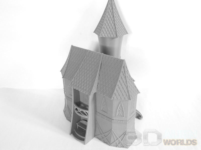 High Elf House & Tower – Elven Fantasy Building (28mm/32mm/40mm) - Northern Foundry