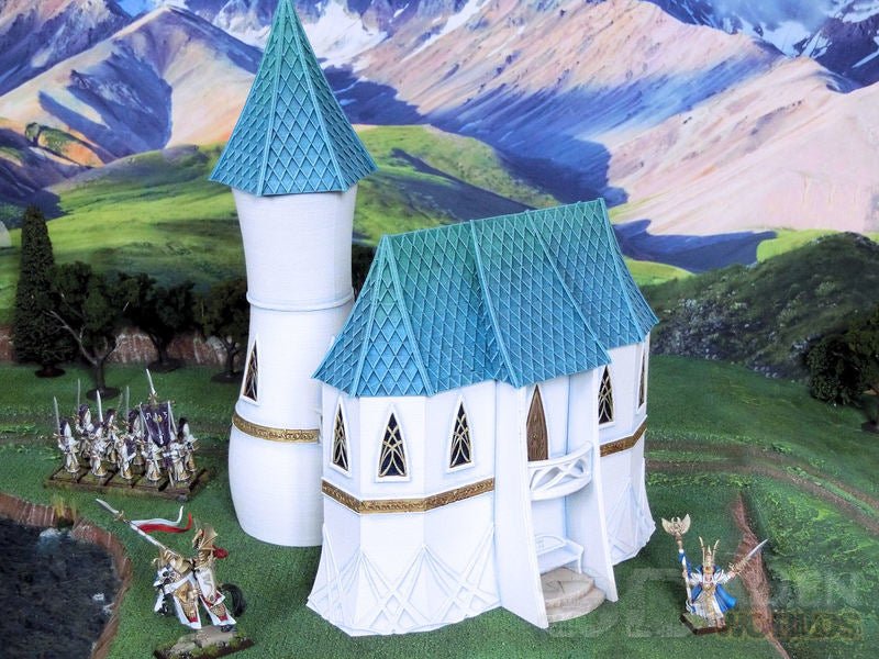 High Elf House & Tower – Elven Fantasy Building (28mm/32mm/40mm) - Northern Foundry