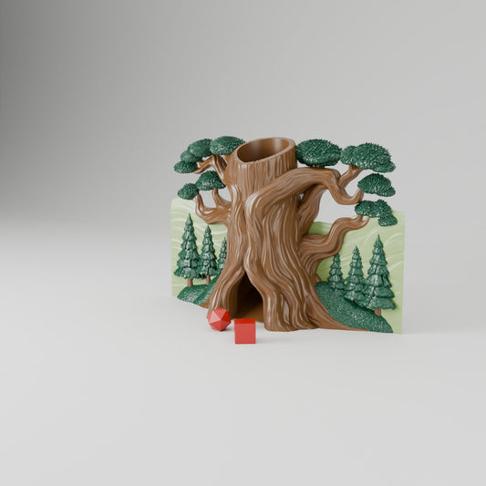 Hollow Root Dice Tower Book – Secret Book Box with a Forest Tree Dice Tower - Northern Foundry