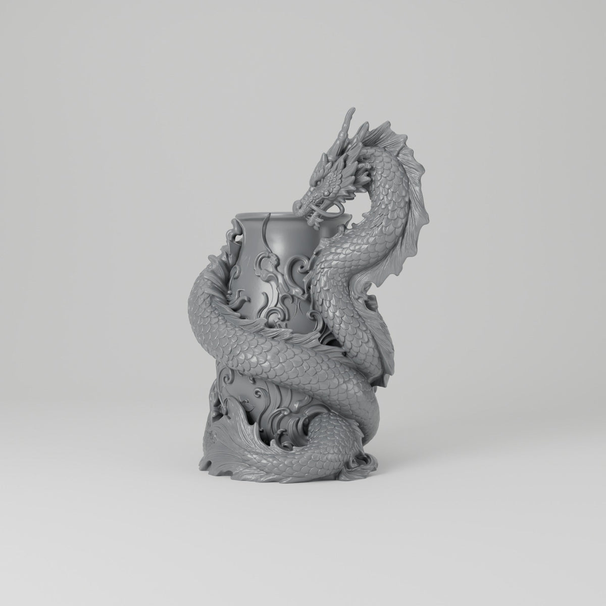 Imperial Dragon Sculpted Vase – Modern Sculptural Vase - Northern Foundry