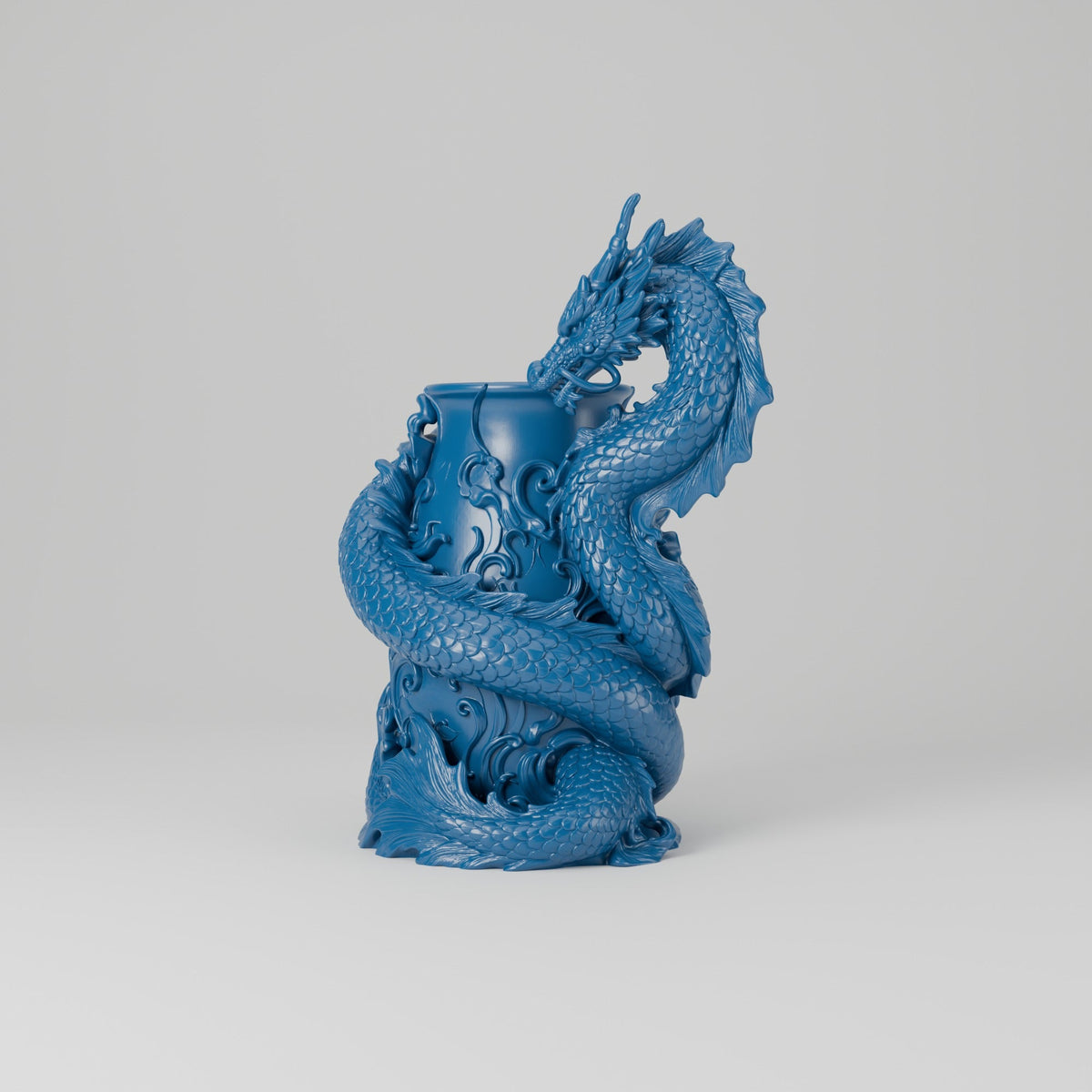 Imperial Dragon Sculpted Vase – Modern Sculptural Vase - Northern Foundry
