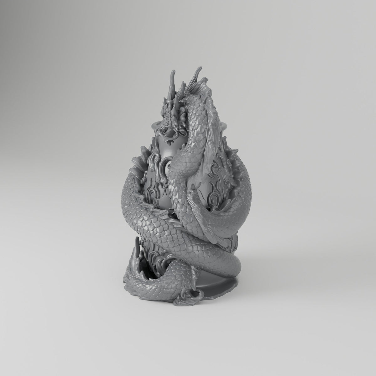 Imperial Dragon Sculpted Vase – Modern Sculptural Vase - Northern Foundry