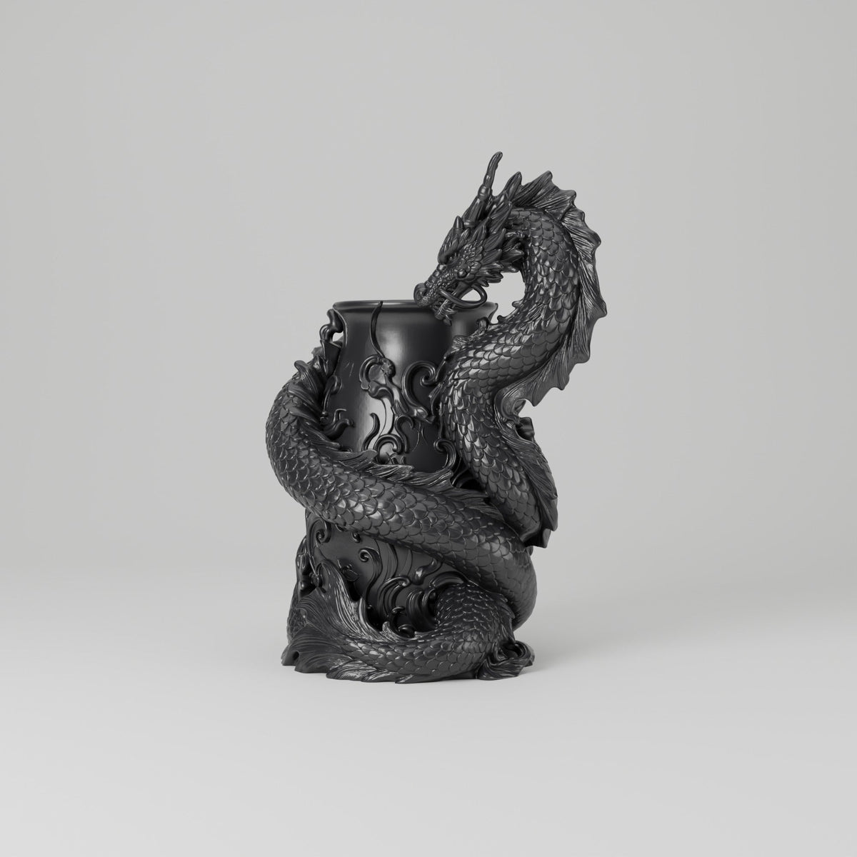 Imperial Dragon Sculpted Vase – Modern Sculptural Vase - Northern Foundry