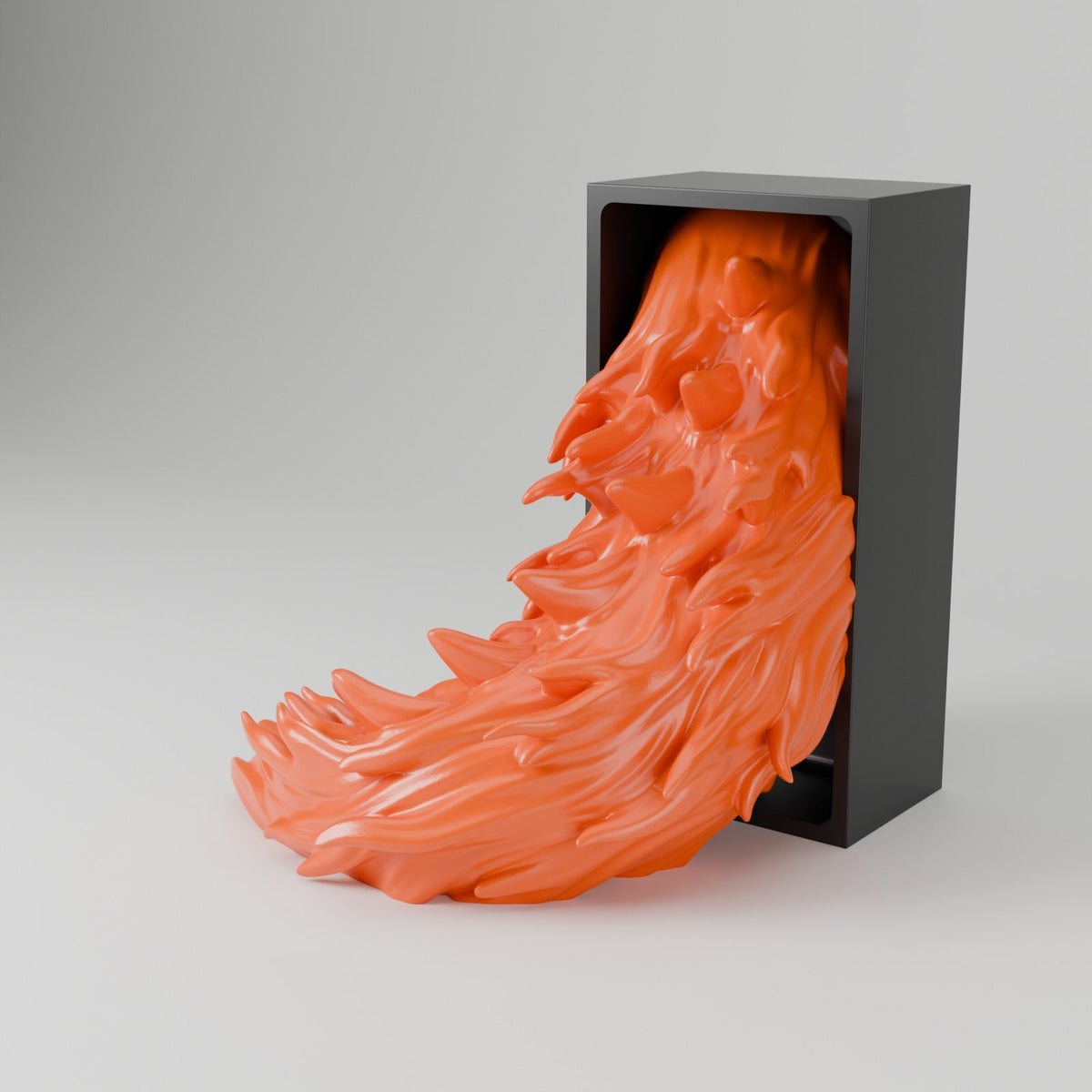 Inferno Dragon Book Nook – Fire Dragon Head or Tail Bursting from Your Bookshelf - Northern Foundry