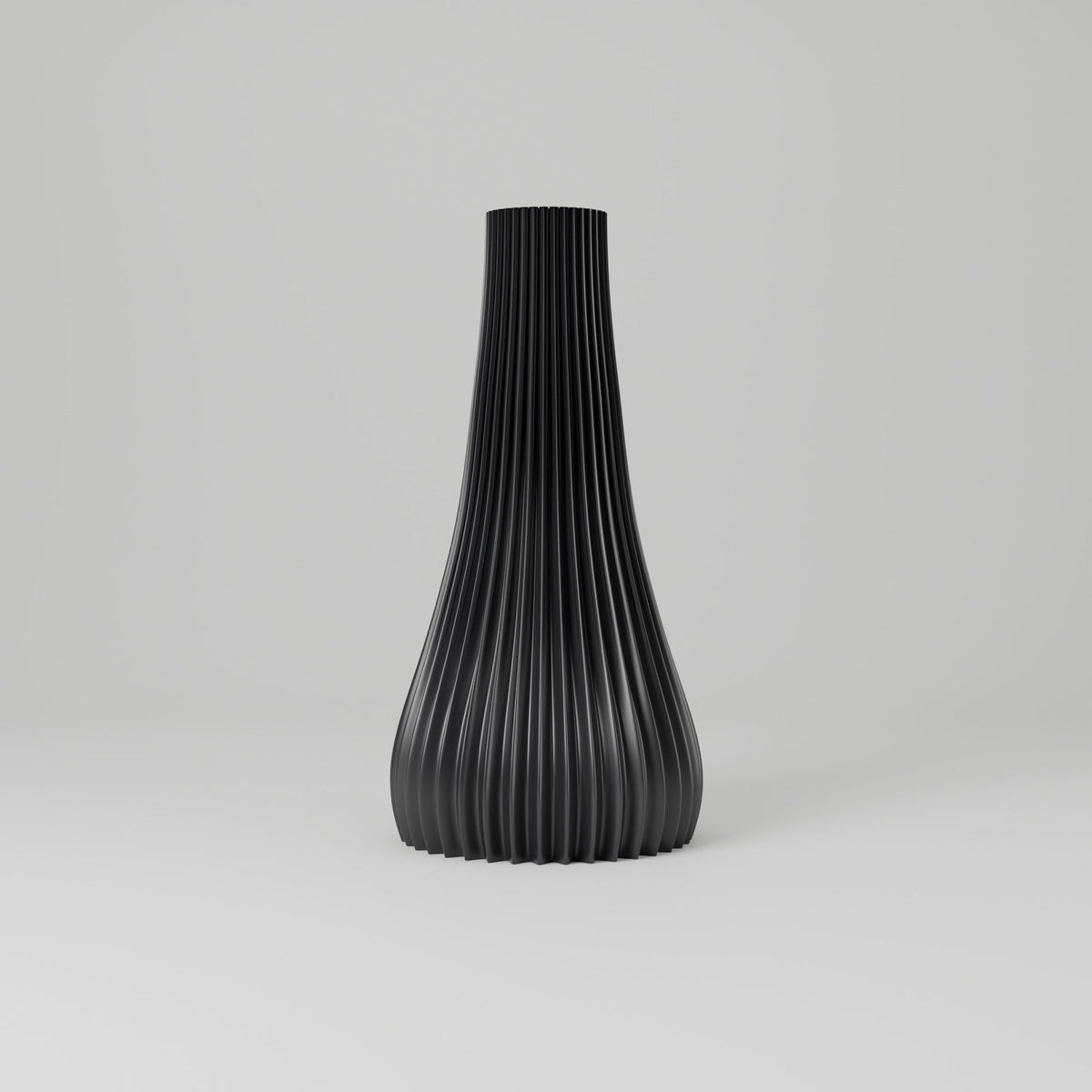 Jin Ribbed Bottle Vase – Modern Sculptural Vase - Northern Foundry