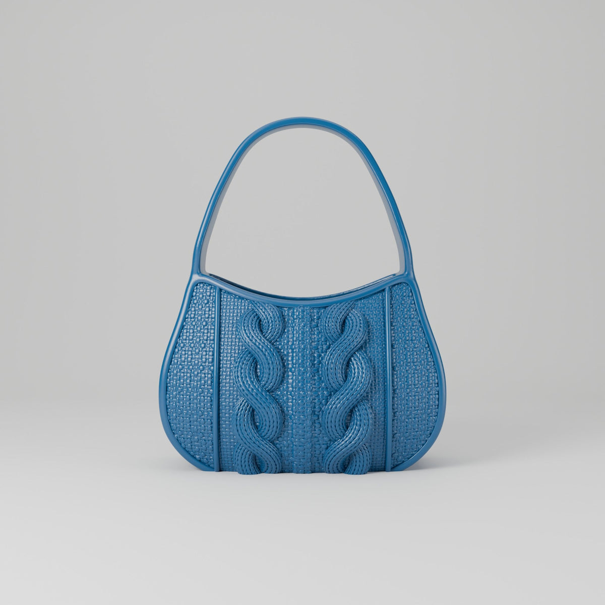 Knitted Bag Vase – Cable Knit Handbag Flower Vase with Handle - Northern Foundry