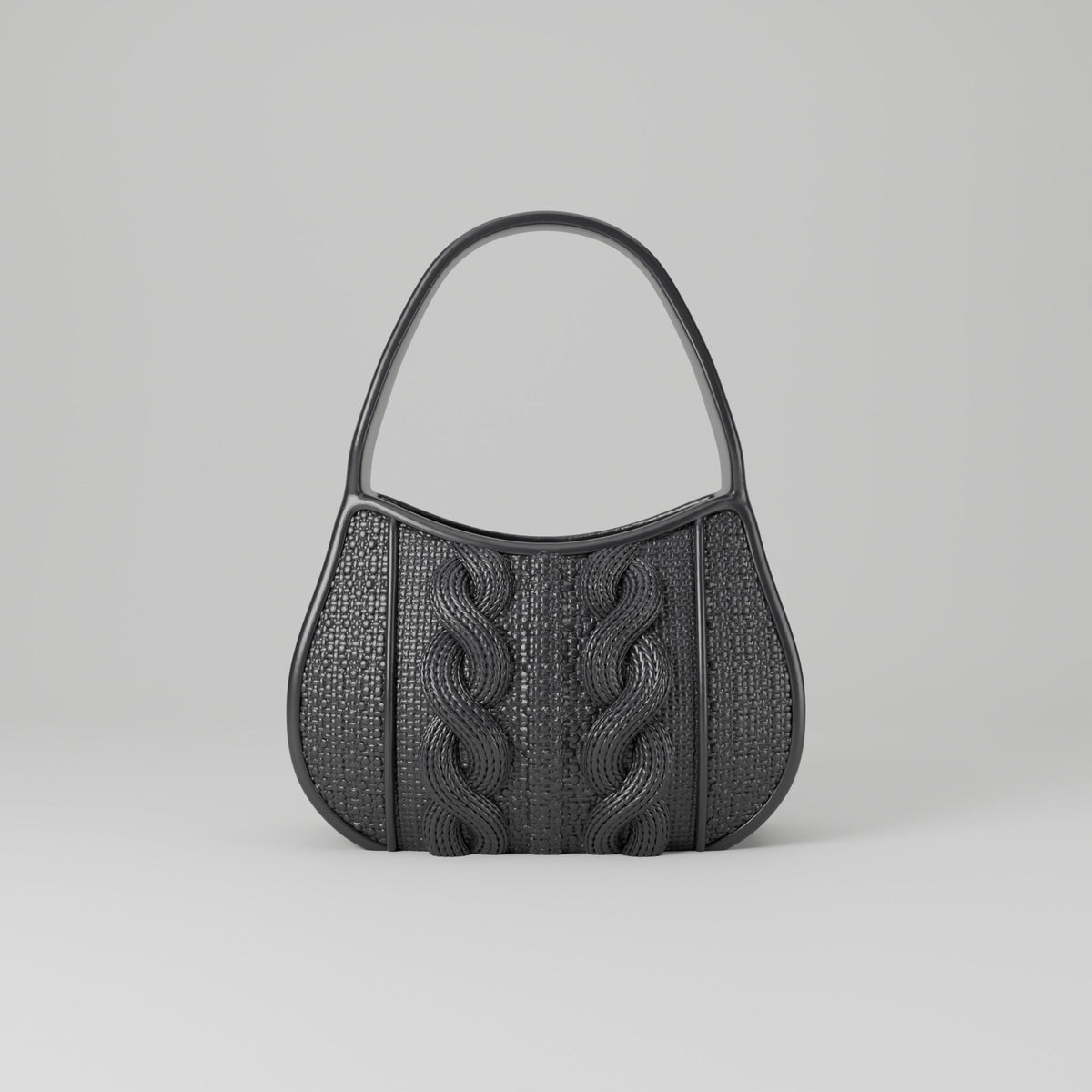 Knitted Bag Vase – Cable Knit Handbag Flower Vase with Handle - Northern Foundry