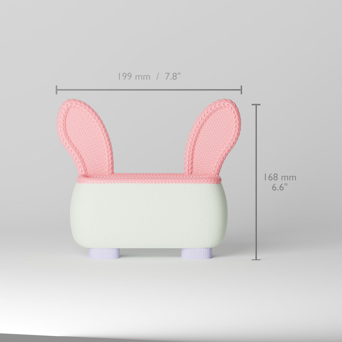 Knitted Bunny Desk Organizer – Bunny Ears Pen and Makeup Caddy - Northern Foundry