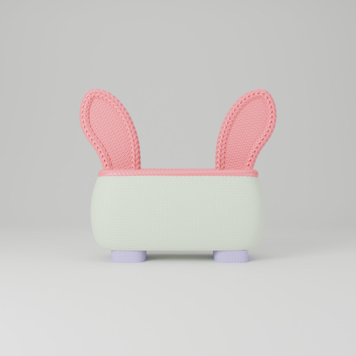 Knitted Bunny Desk Organizer – Bunny Ears Pen and Makeup Caddy - Northern Foundry