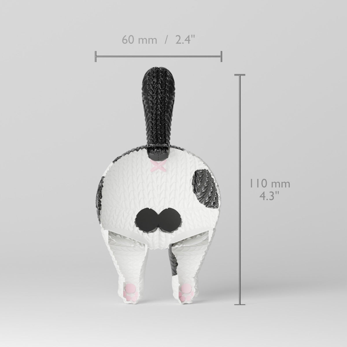 Knitted Cat Butt Ornament – Funny Cat Christmas Tree Decoration, Gift for Cat Lovers - Northern Foundry