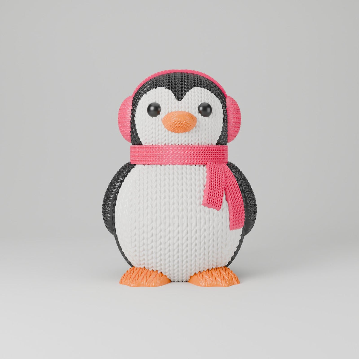 Knitted Penguin Cookie Jar – Cosy Christmas Treat Jar with Lift-Off Head - Northern Foundry