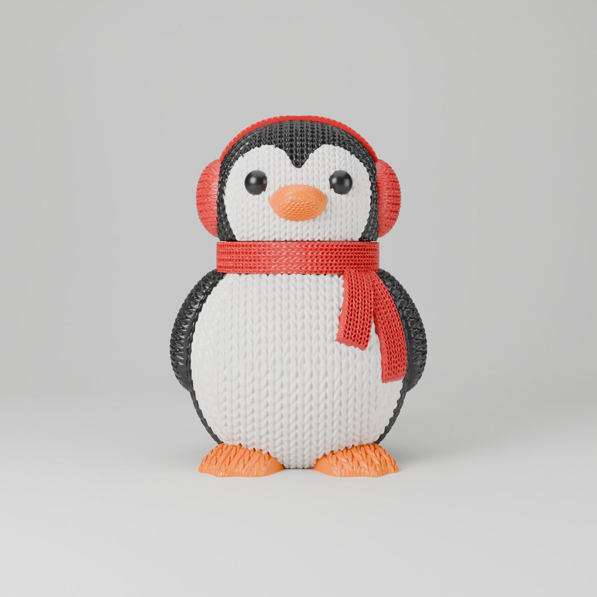 Knitted Penguin Cookie Jar – Cosy Christmas Treat Jar with Lift-Off Head - Northern Foundry