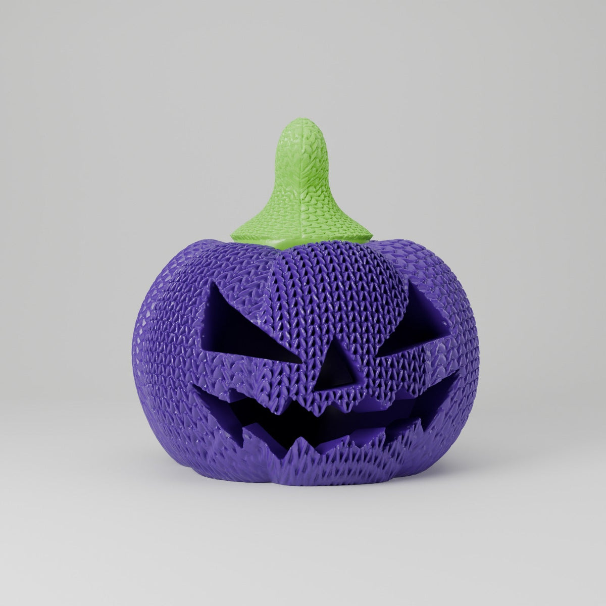 Knitted Pumpkin Jack-O-Lantern – Cozy Knit-Texture LED Tealight Pumpkin for Halloween and Fall - Northern Foundry