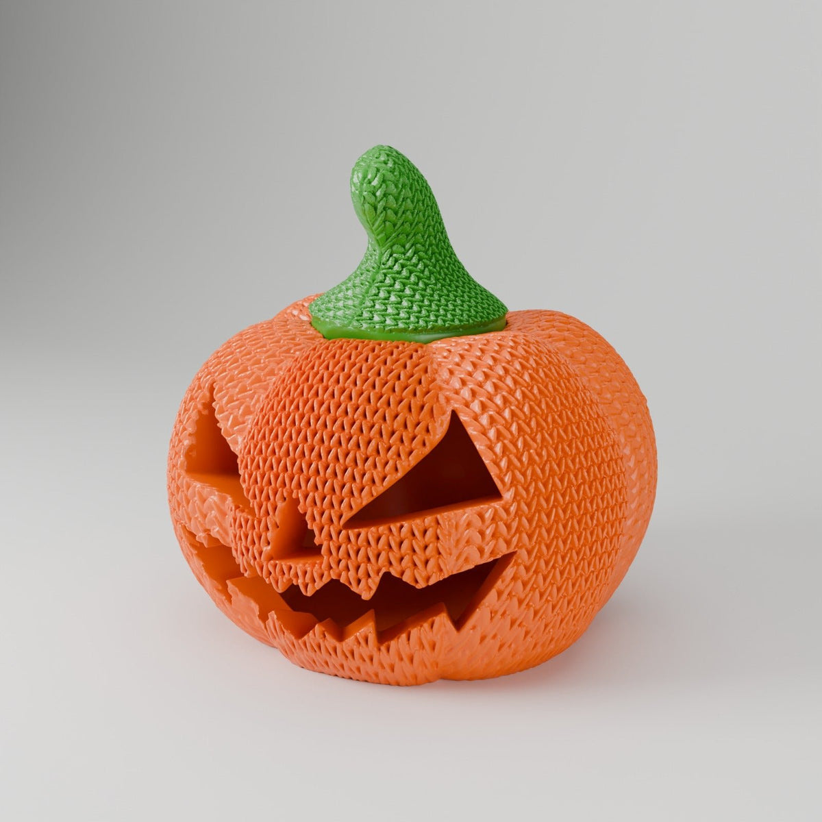 Knitted Pumpkin Jack-O-Lantern – Cozy Knit-Texture LED Tealight Pumpkin for Halloween and Fall - Northern Foundry
