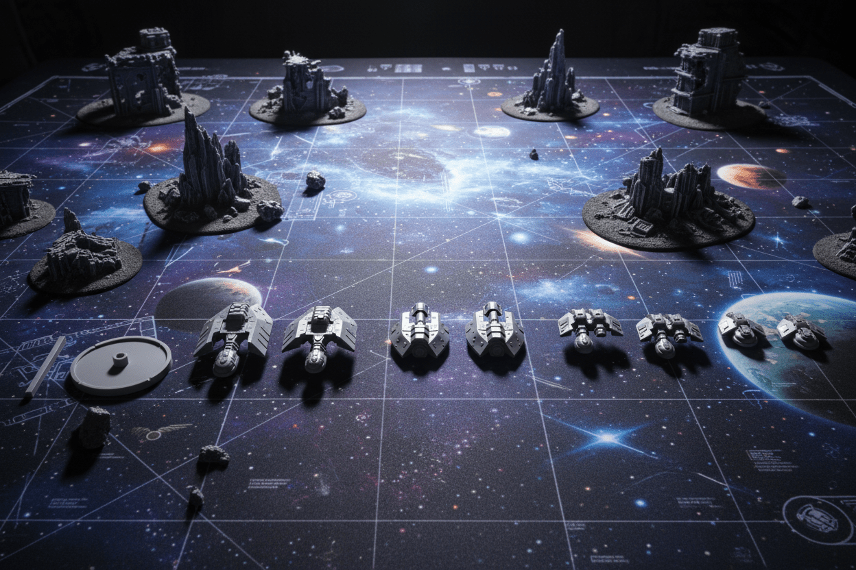 Kurgun Titan Fleet — Space Combat Miniatures — Fat Dragon Games — Battlefront Valkyrie