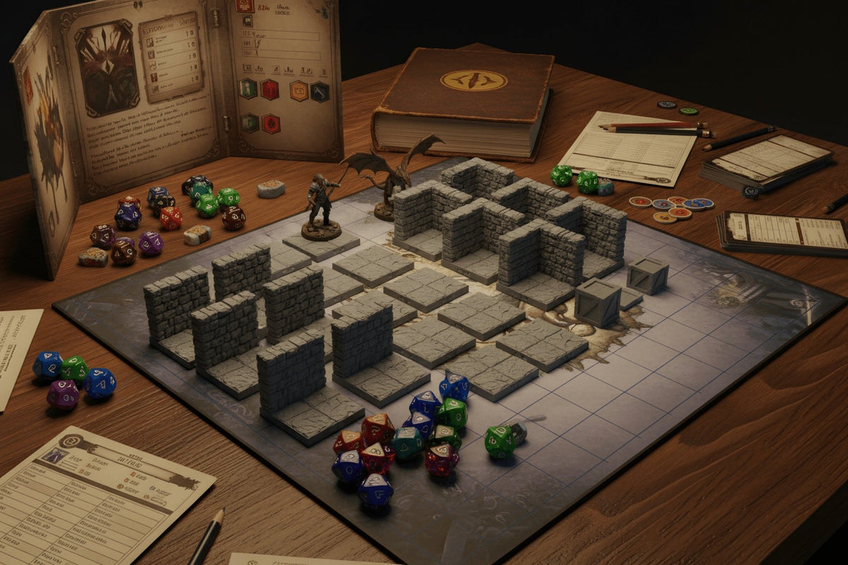 L-Shaped Great Room 6x6 – Dragonlock 28mm Dungeon - Northern Foundry
