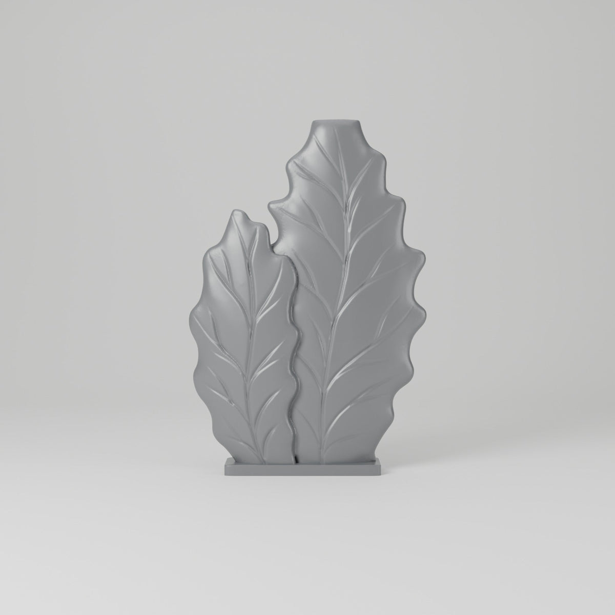 Leaf Duo Vase – Twin Leaf Silhouette Flat Bud Vase - Northern Foundry